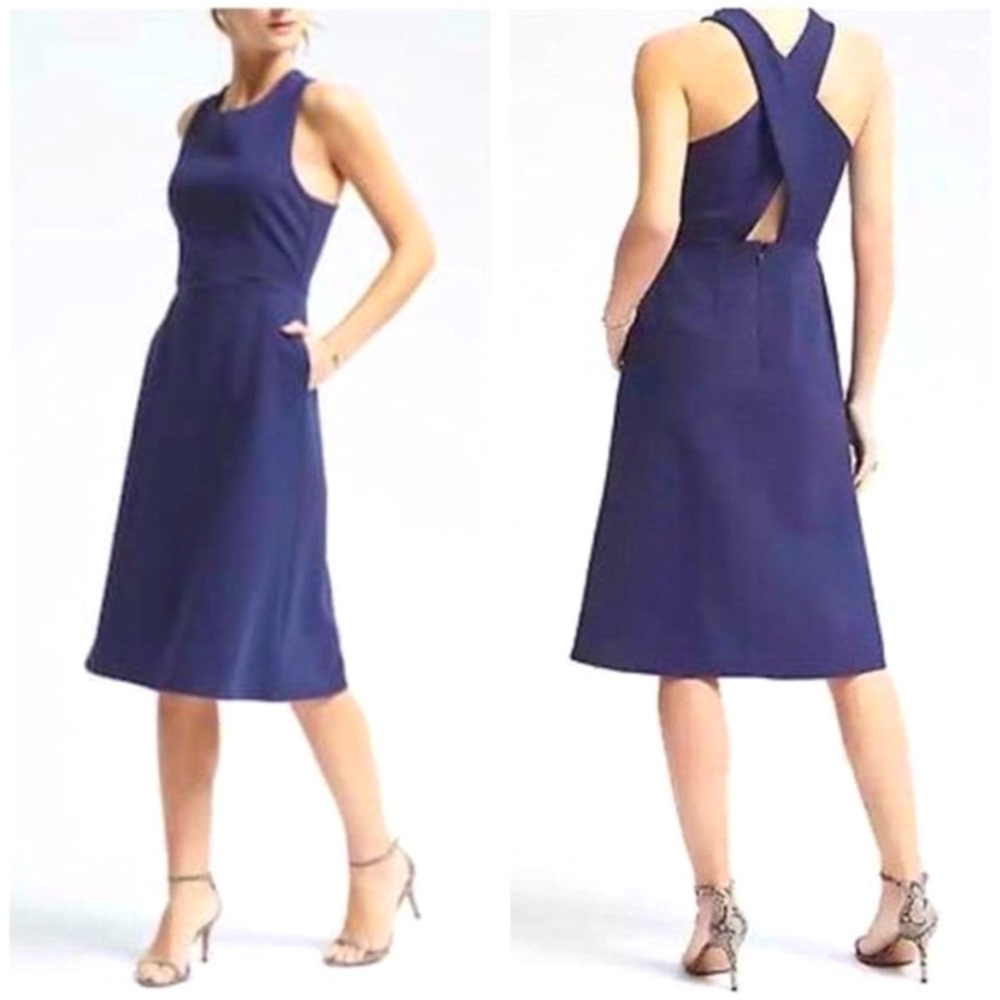 Banana Republic Criss-Cross Back Strap Dress